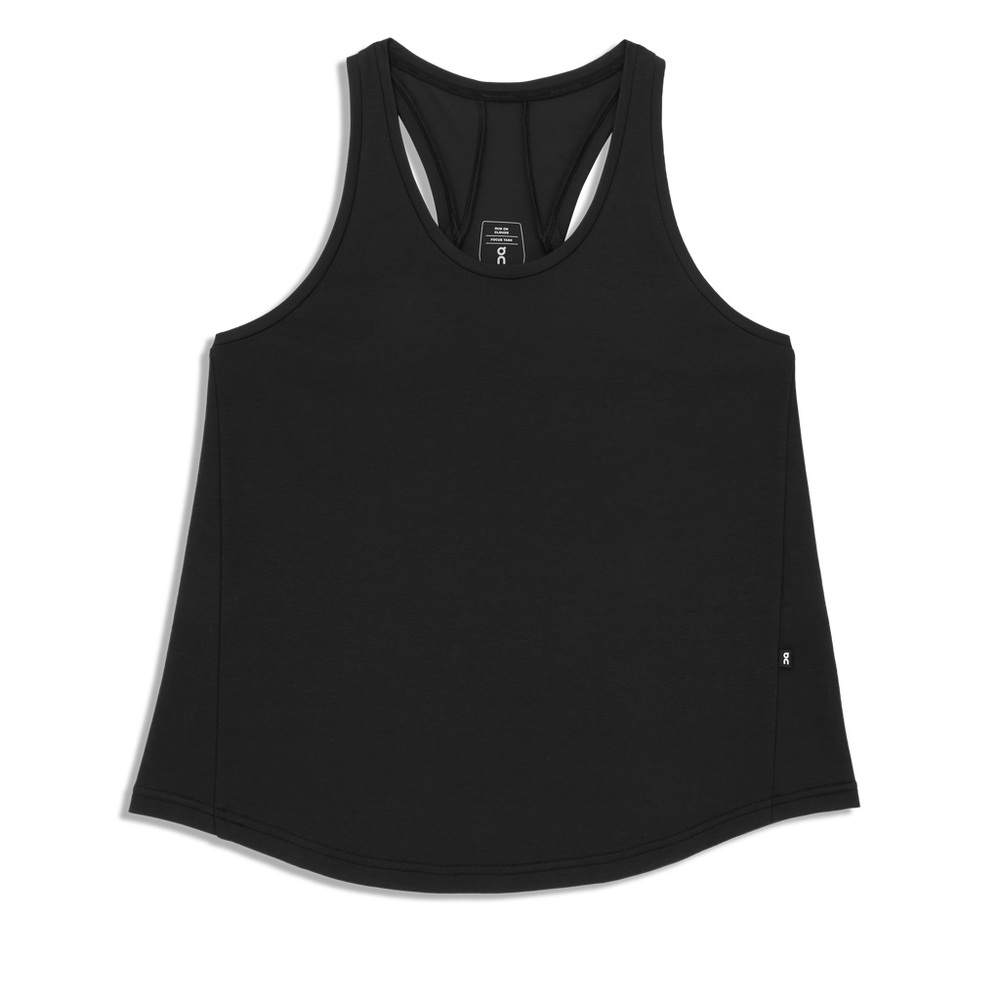 On Running Women’s Run on Clouds Focus Tank Top in Black Size Medium